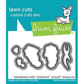 Lawn Fawn - Lawn Cuts - Seahorsin&#39; Around-ScrapbookPal