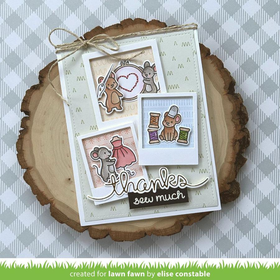 Lawn Fawn - Lawn Cuts - Sew Very Mice-ScrapbookPal