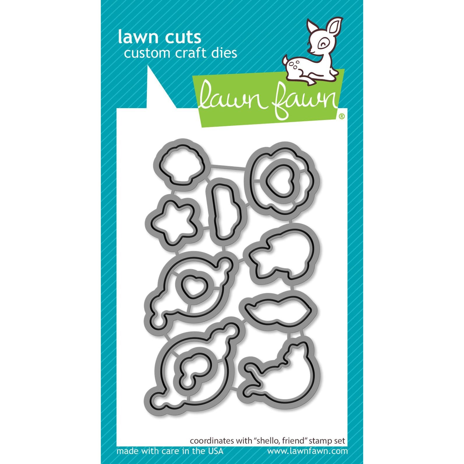 Lawn Fawn - Lawn Cuts - Shello, Friend-ScrapbookPal