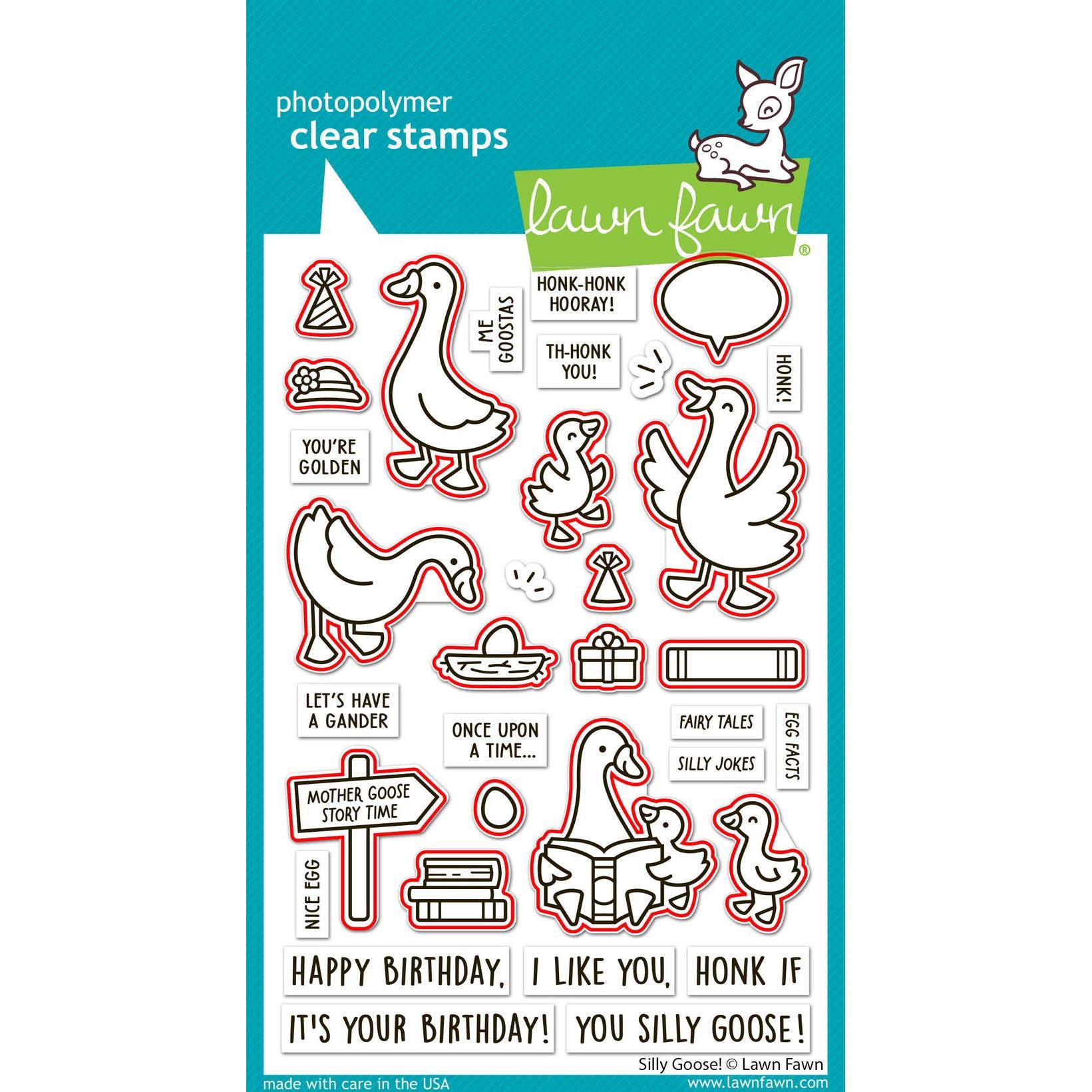 Lawn Fawn - Lawn Cuts - Silly Goose!-ScrapbookPal