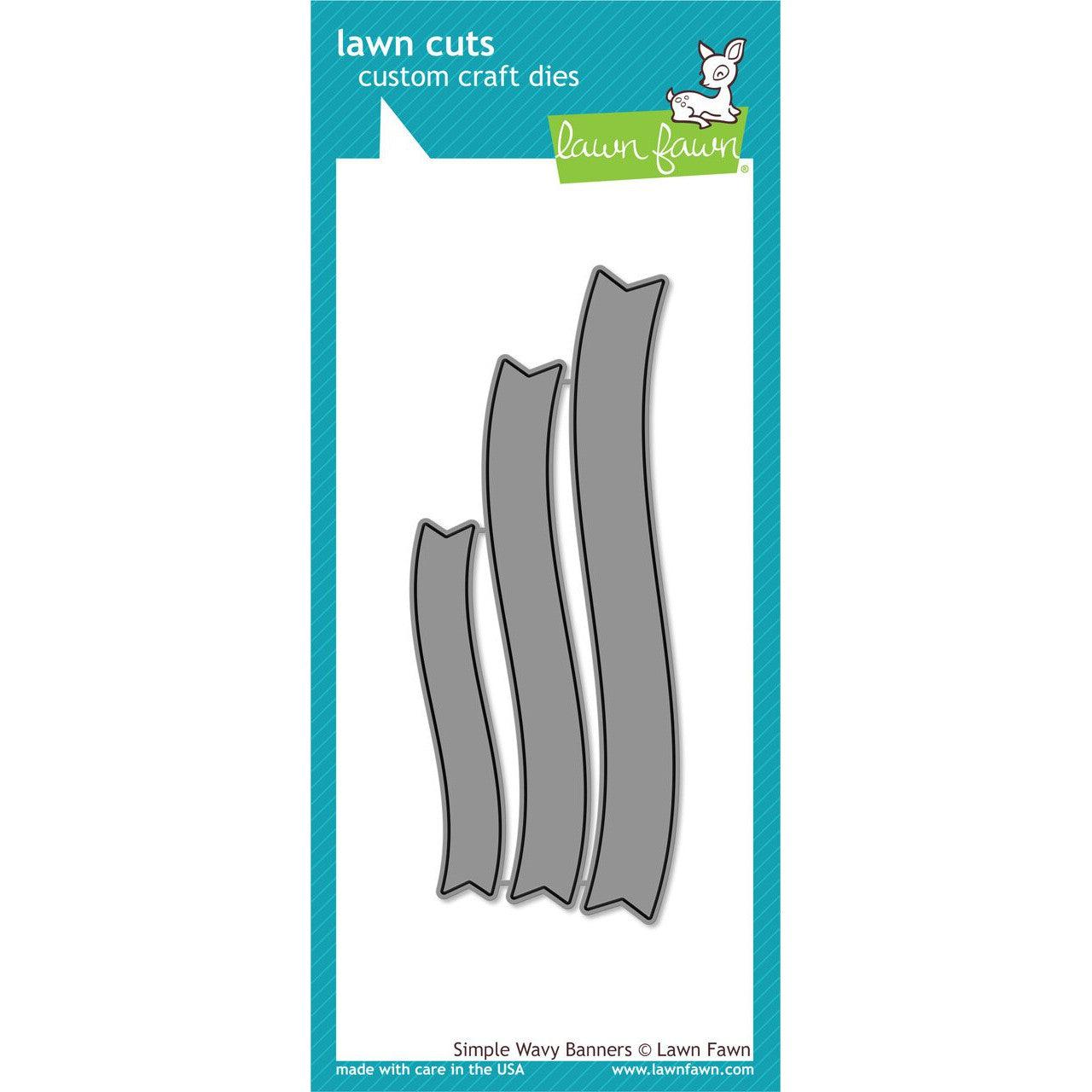 Lawn Fawn - Lawn Cuts - Simple Wavy Banners-ScrapbookPal