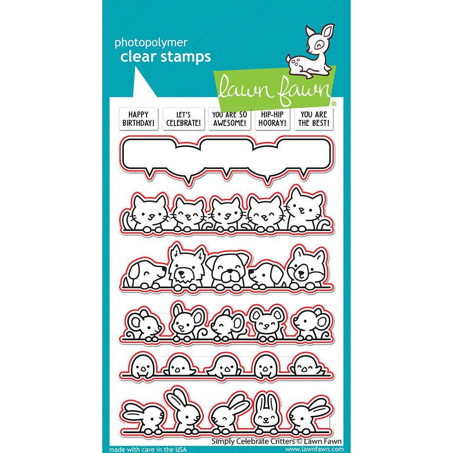 Lawn Fawn - Lawn Cuts - Simply Celebrate Critters-ScrapbookPal