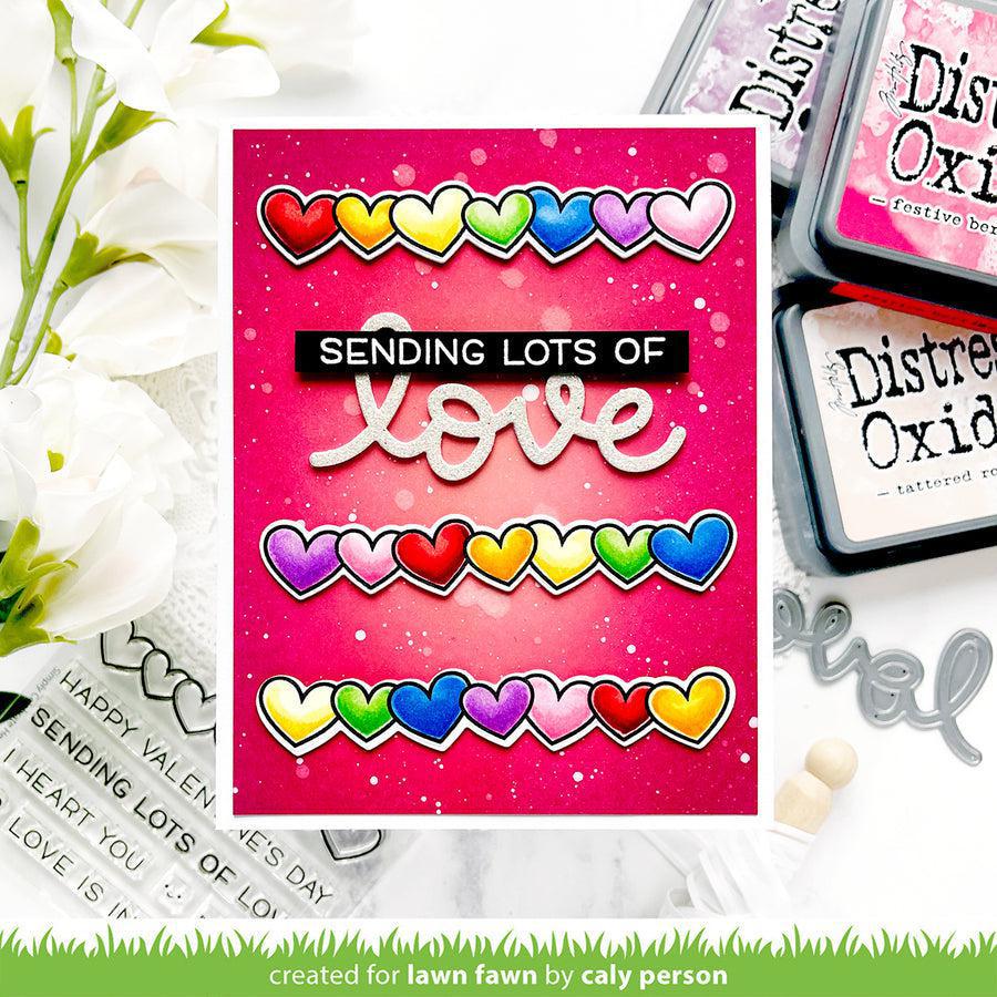 Lawn Fawn - Lawn Cuts - Simply Celebrate Hearts-ScrapbookPal