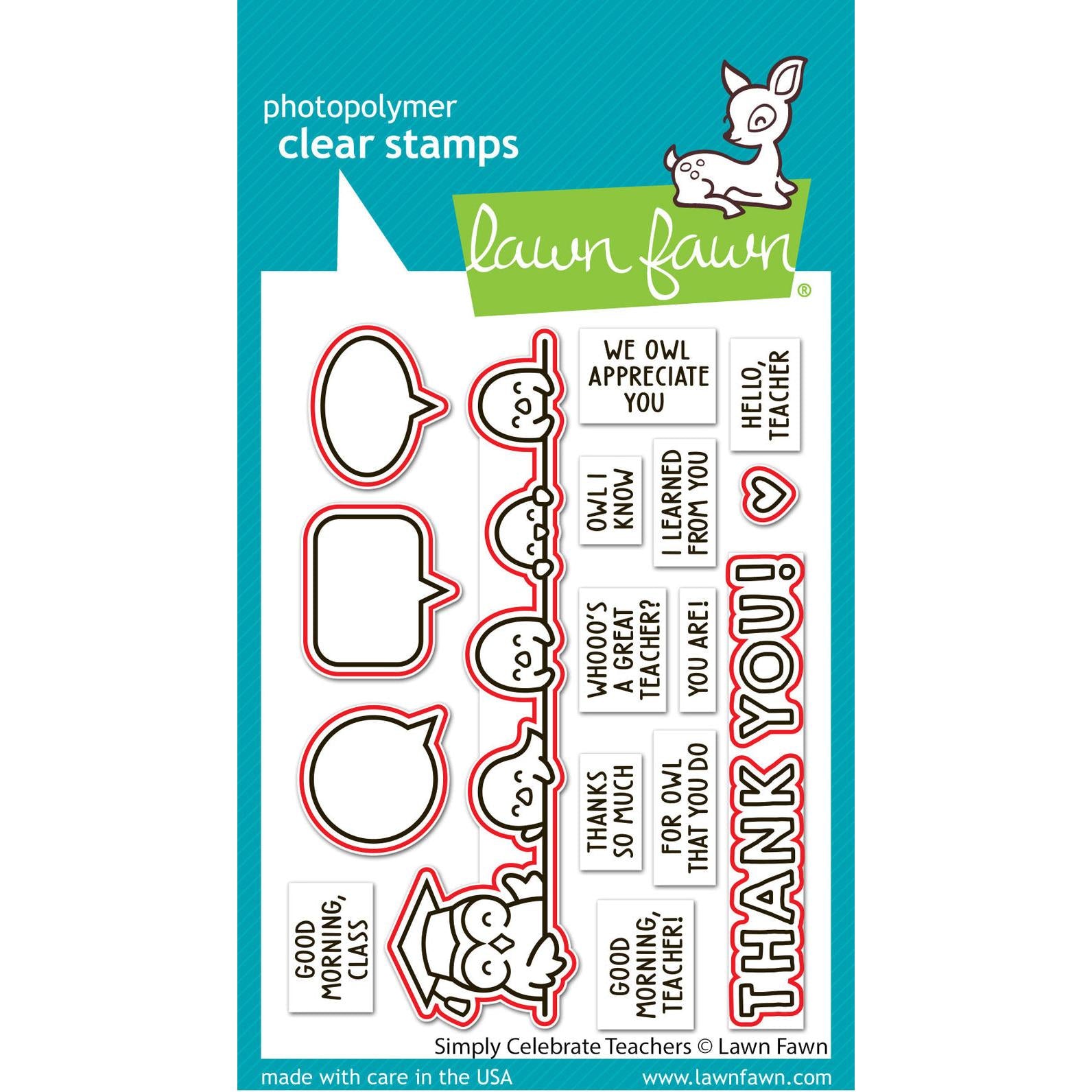 Lawn Fawn - Lawn Cuts - Simply Celebrate Teachers-ScrapbookPal