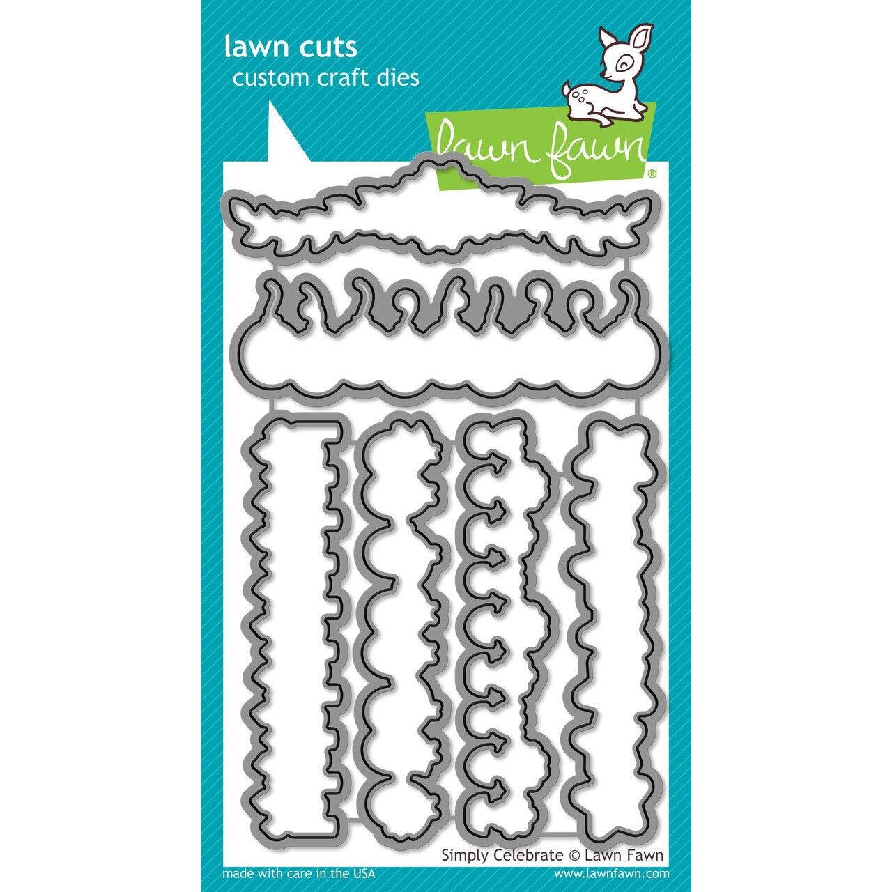 Lawn Fawn - Lawn Cuts - Simply Celebrate-ScrapbookPal