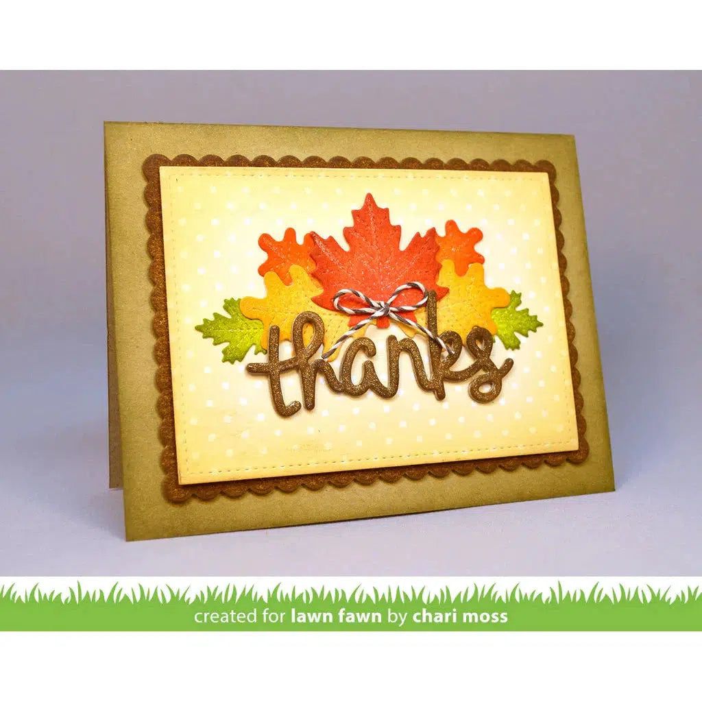 Lawn Fawn - Lawn Cuts - Small Stitched Leaves-ScrapbookPal