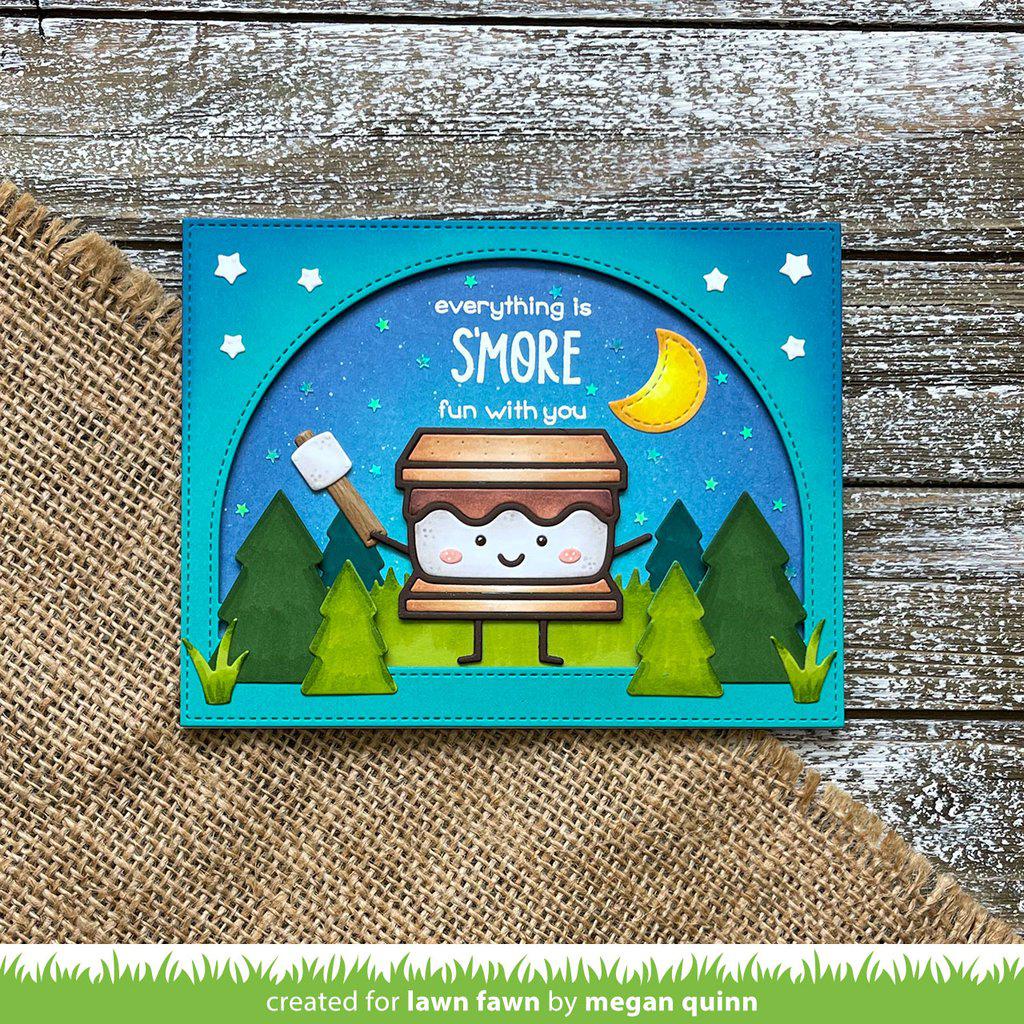 Lawn Fawn - Lawn Cuts - Smiley S&#39;more-ScrapbookPal