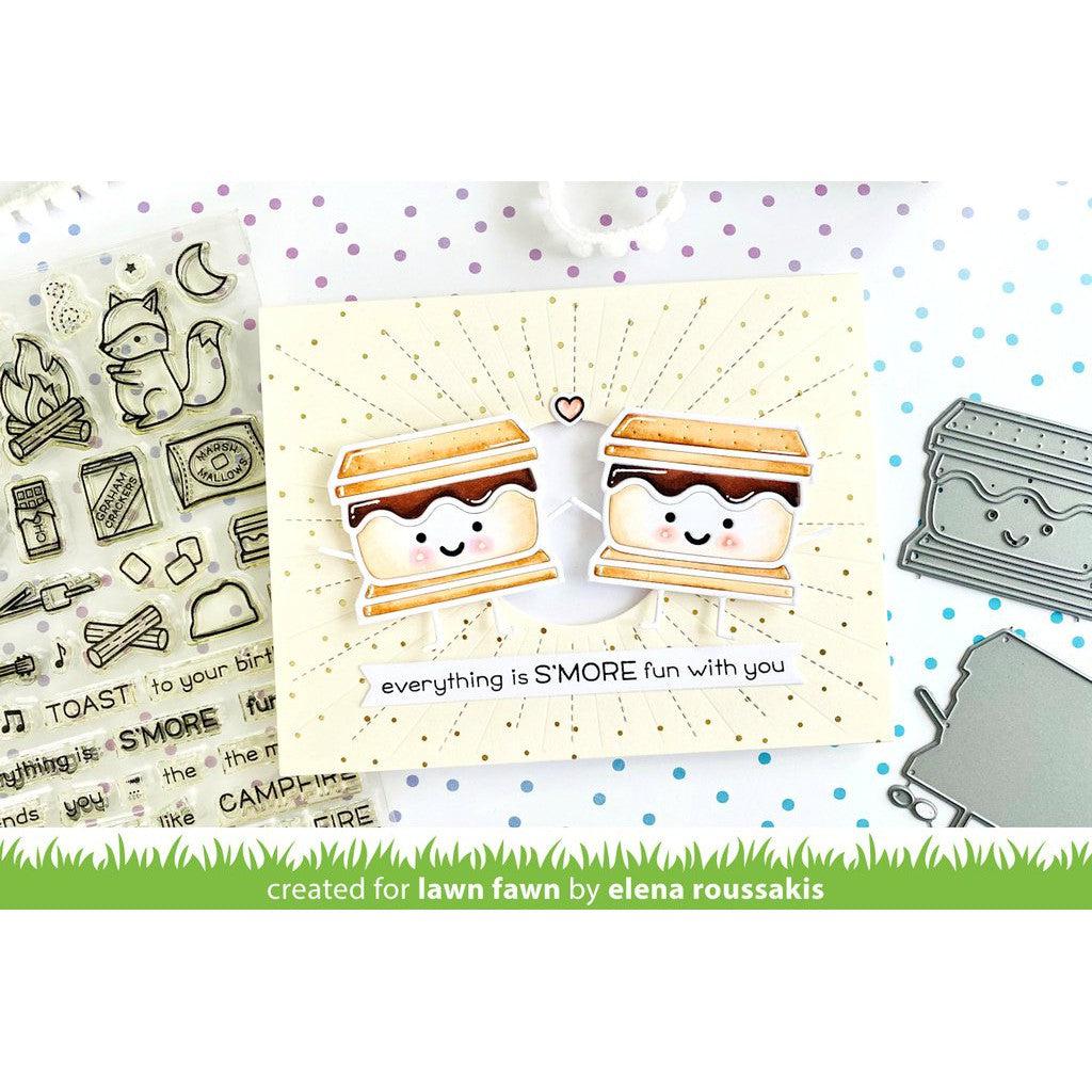 Lawn Fawn - Lawn Cuts - Smiley S&#39;more-ScrapbookPal