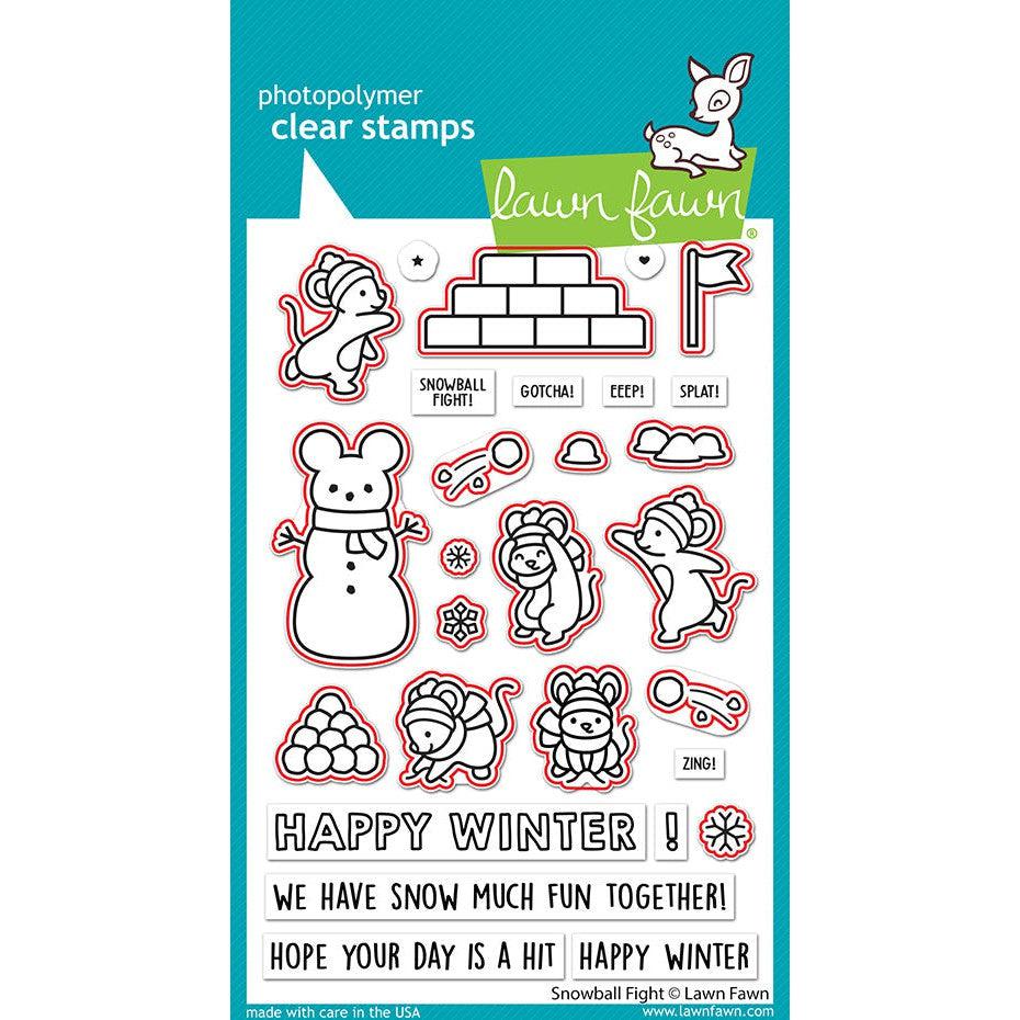 Lawn Fawn - Lawn Cuts - Snowball Fight-ScrapbookPal