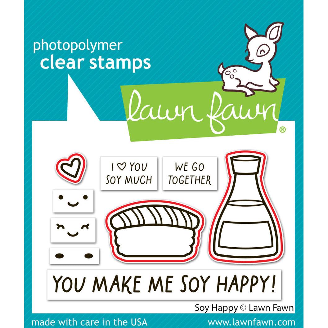 Lawn Fawn - Lawn Cuts - Soy Happy-ScrapbookPal