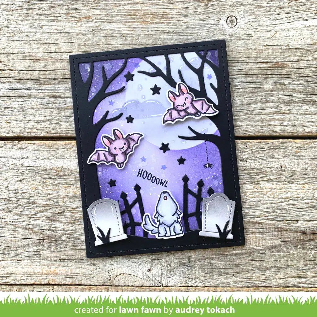 Lawn Fawn - Lawn Cuts - Spooky Forest Backdrop-ScrapbookPal