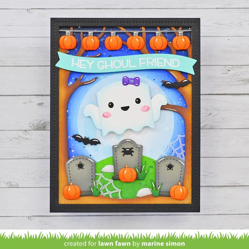 Lawn Fawn - Lawn Cuts - Spooky Forest Backdrop-ScrapbookPal