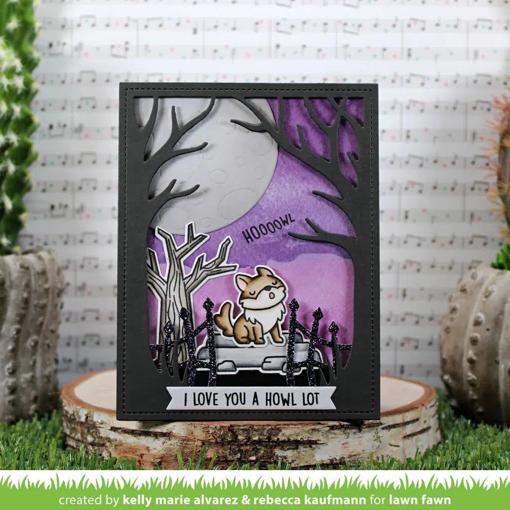 Lawn Fawn - Lawn Cuts - Spooky Forest Backdrop-ScrapbookPal