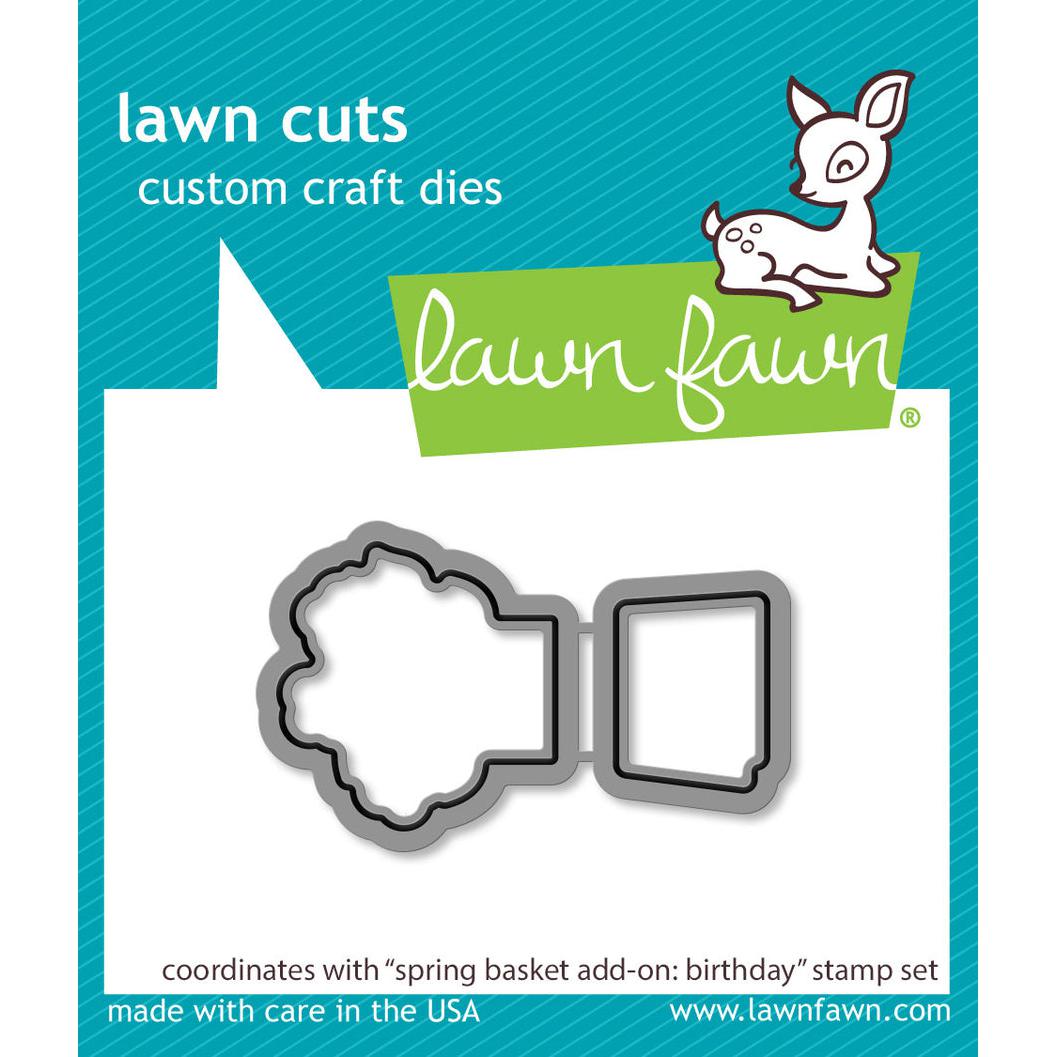 Lawn Fawn - Lawn Cuts - Spring Basket Add-On: Birthday-ScrapbookPal