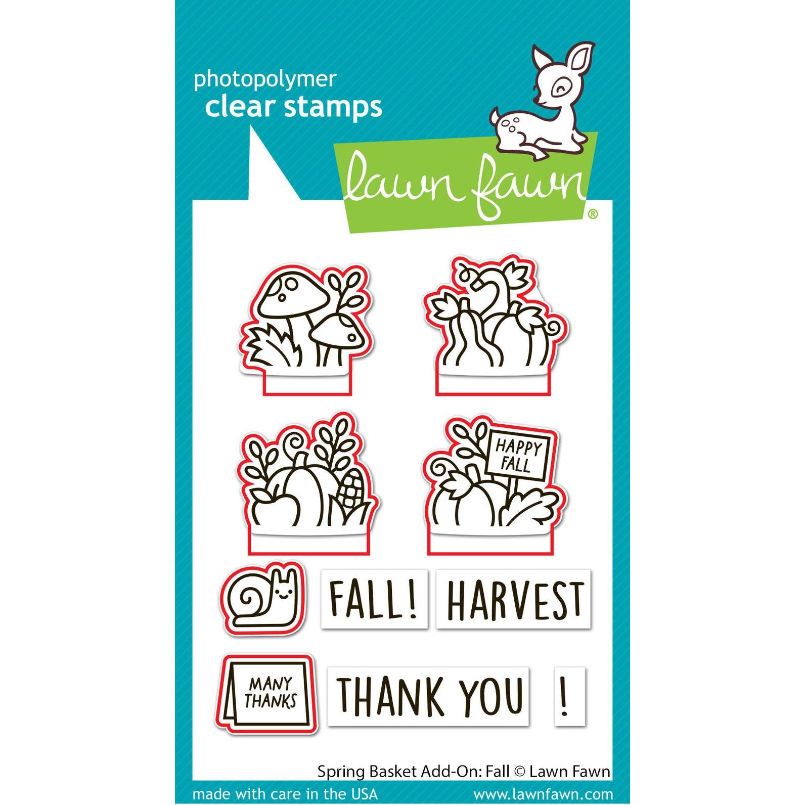 Lawn Fawn - Lawn Cuts - Spring Basket Add-on: Fall-ScrapbookPal