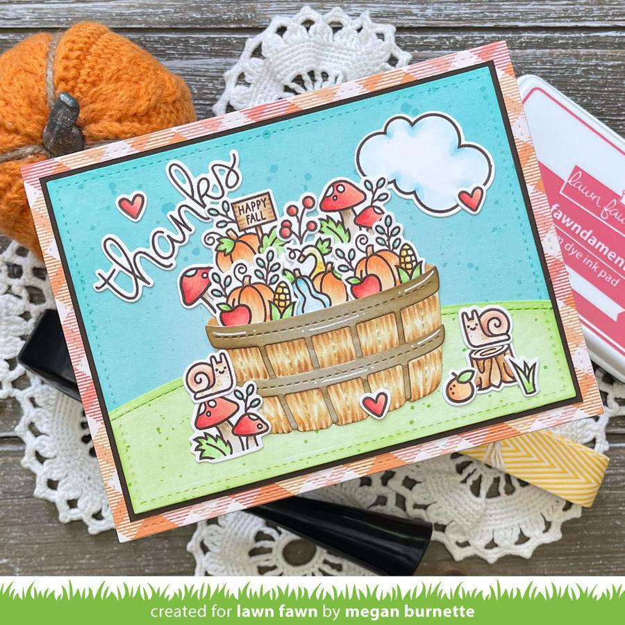 Lawn Fawn - Clear Stamps - Spring Basket Add-on: Fall-ScrapbookPal