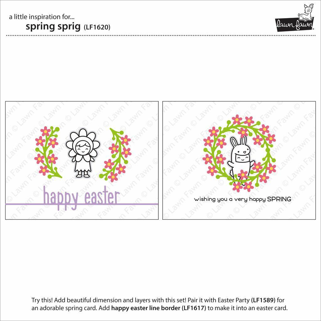 Lawn Fawn - Lawn Cuts - Spring Sprig-ScrapbookPal