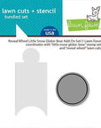Lawn Fawn - Lawn Cuts + Stencil - Reveal Wheel Little Snow Globe: Bear Add-On-ScrapbookPal