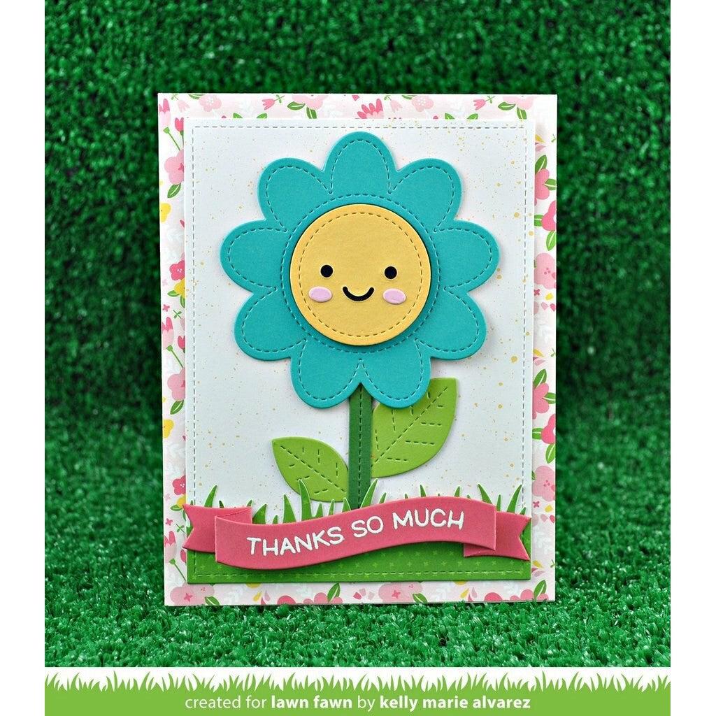 Lawn Fawn - Lawn Cuts - Stitched Flower Frame-ScrapbookPal