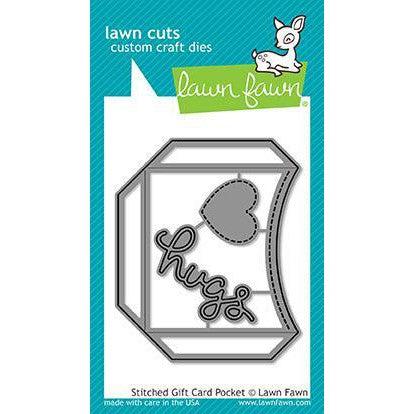 Lawn Fawn - Lawn Cuts - Stitched Gift Card Pocket-ScrapbookPal