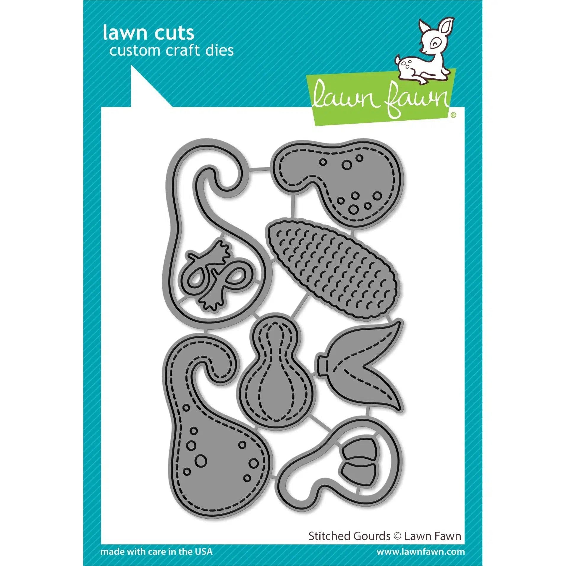 Lawn Fawn - Lawn Cuts - Stitched Gourds-ScrapbookPal