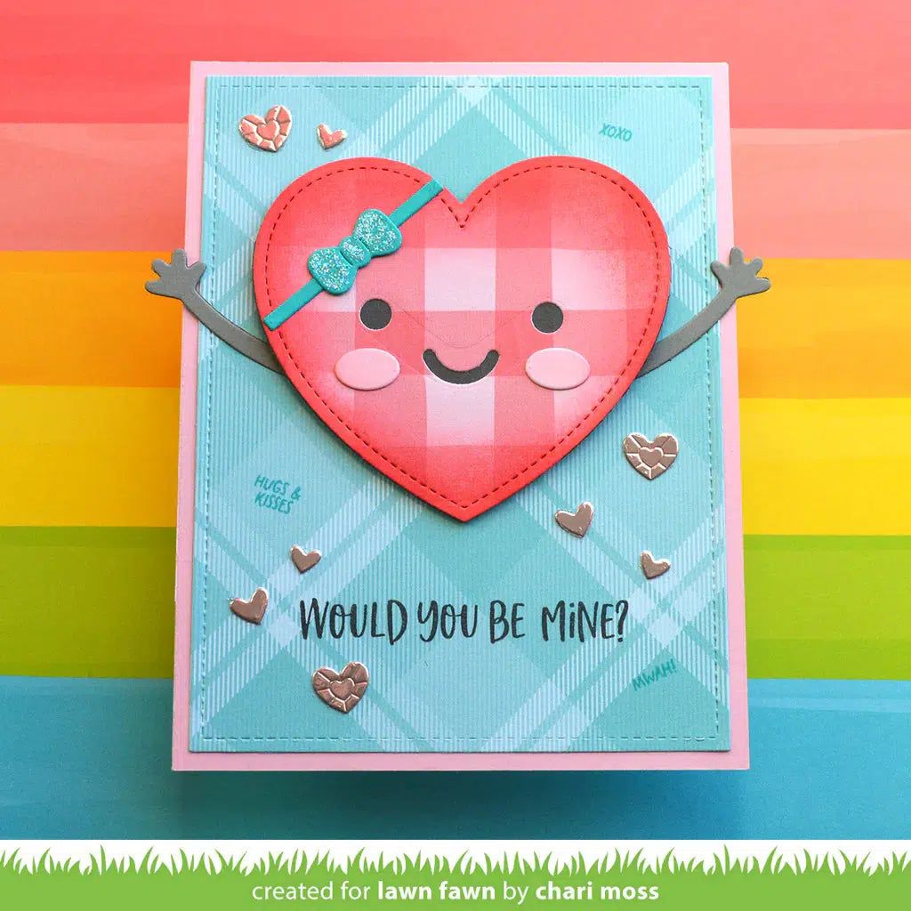 Lawn Fawn - Lawn Cuts - Stitched Happy Heart-ScrapbookPal