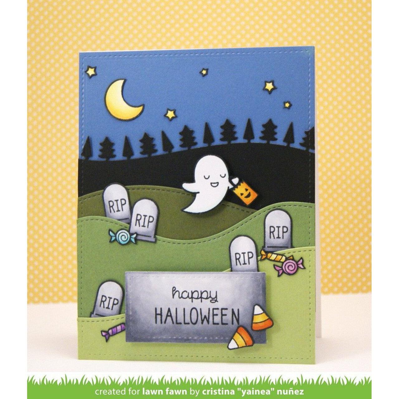 Lawn Fawn - Lawn Cuts - Stitched Hillside Borders-ScrapbookPal