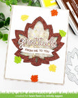 Lawn Fawn - Lawn Cuts - Stitched Maple Leaf Frame-ScrapbookPal