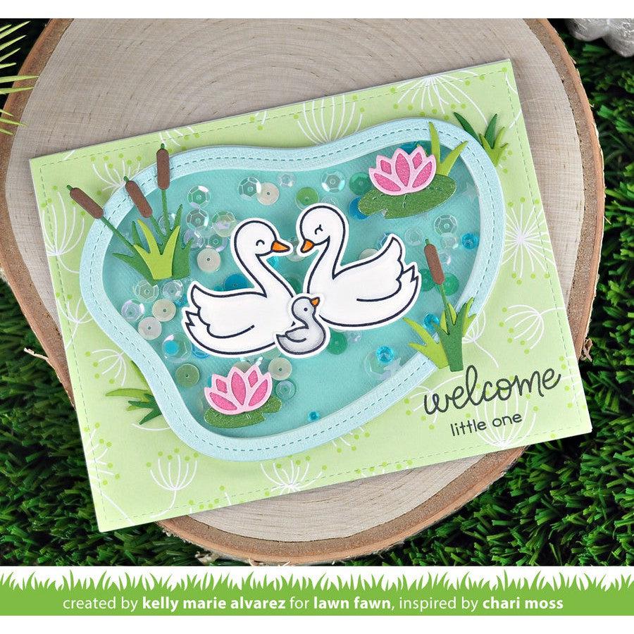 Lawn Fawn - Lawn Cuts - Stitched Pond Frame-ScrapbookPal