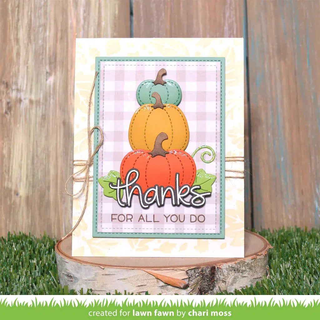 Lawn Fawn - Lawn Cuts - Stitched Pumpkins-ScrapbookPal