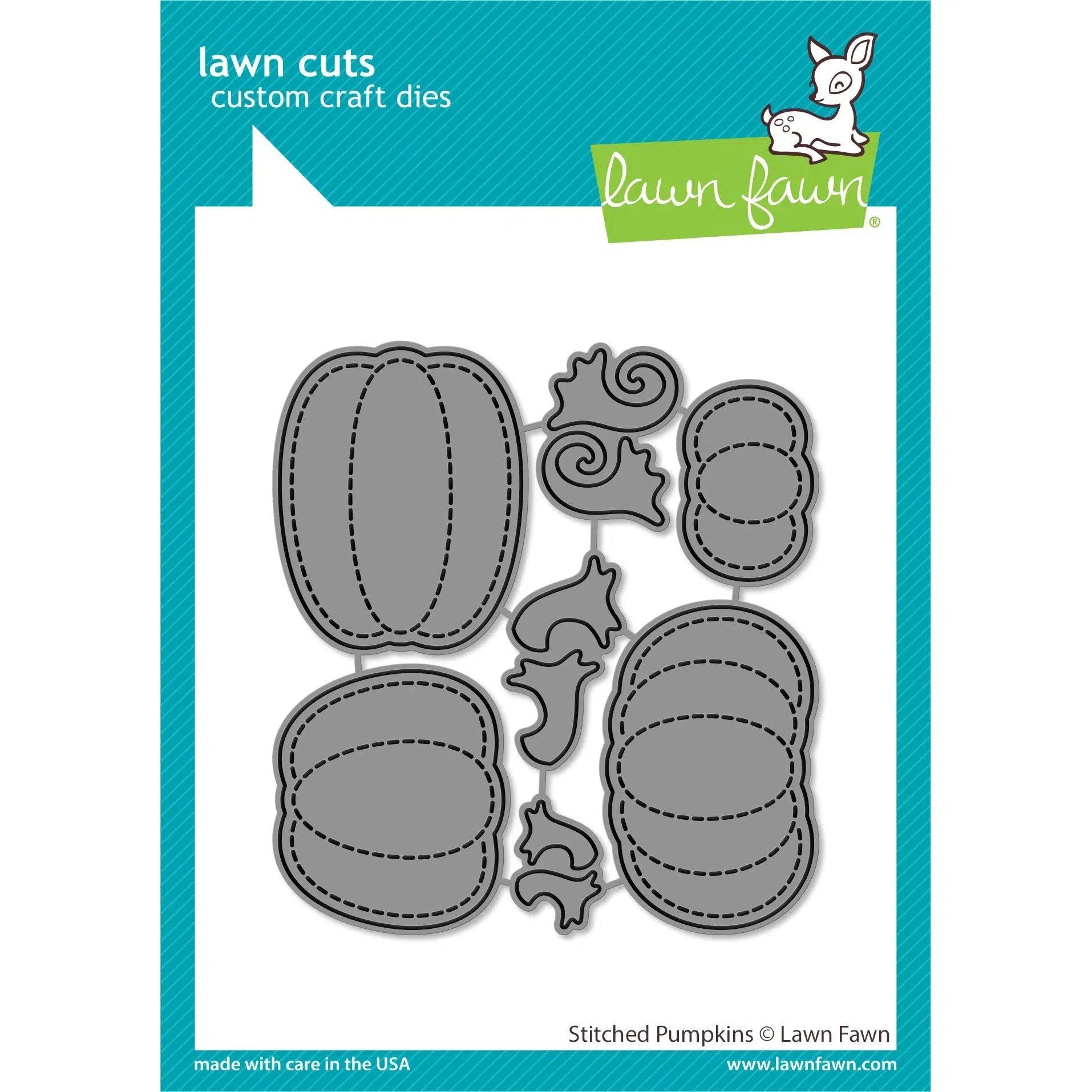 Lawn Fawn - Lawn Cuts - Stitched Pumpkins-ScrapbookPal