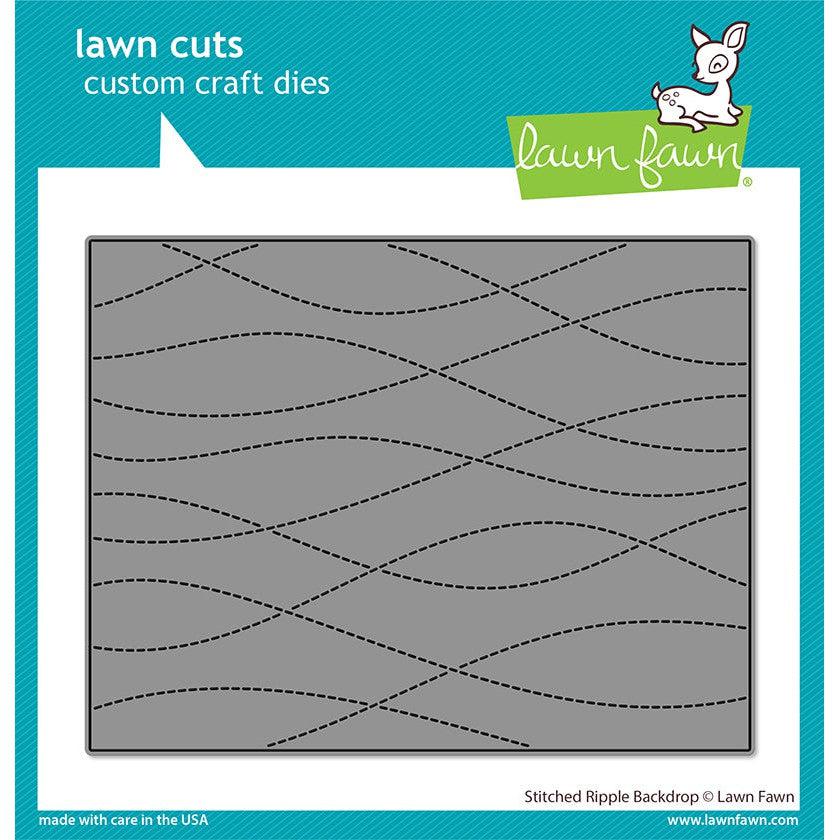 Lawn Fawn - Lawn Cuts - Stitched Ripple Backdrop-ScrapbookPal