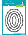 Lawn Fawn - Lawn Cuts - Stitched Scalloped Oval Stackables-ScrapbookPal