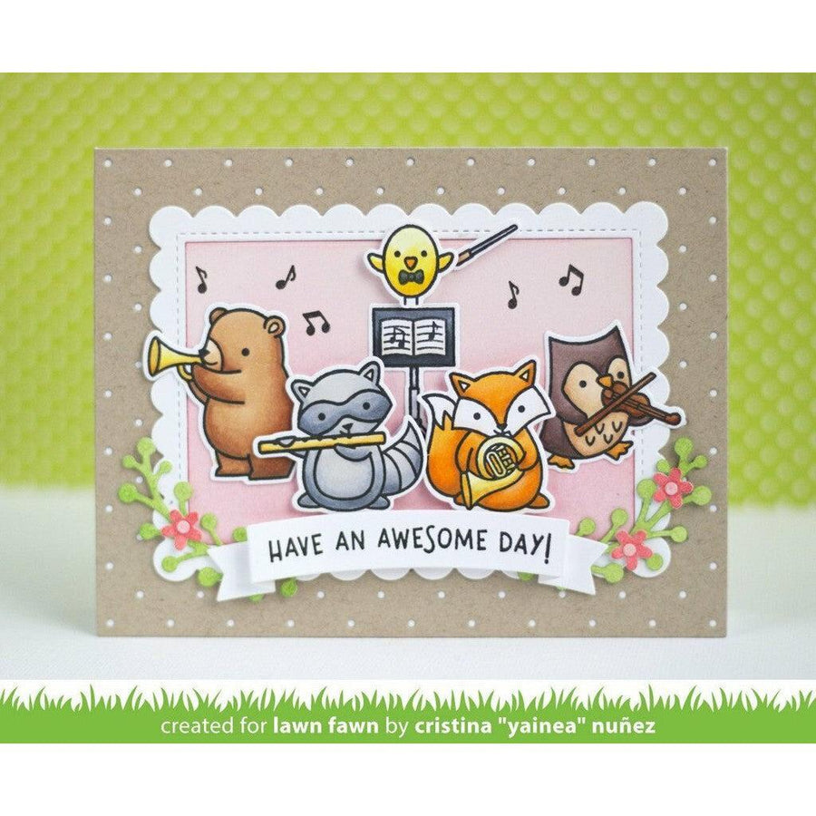Lawn Fawn - Lawn Cuts - Stitched Scalloped Rectangle Frames-ScrapbookPal