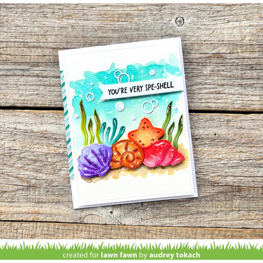 Lawn Fawn - Lawn Cuts - Stitched Seashells-ScrapbookPal