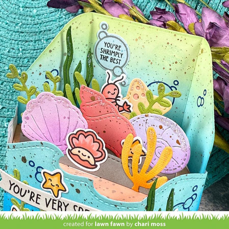 Lawn Fawn - Lawn Cuts - Stitched Seashells-ScrapbookPal