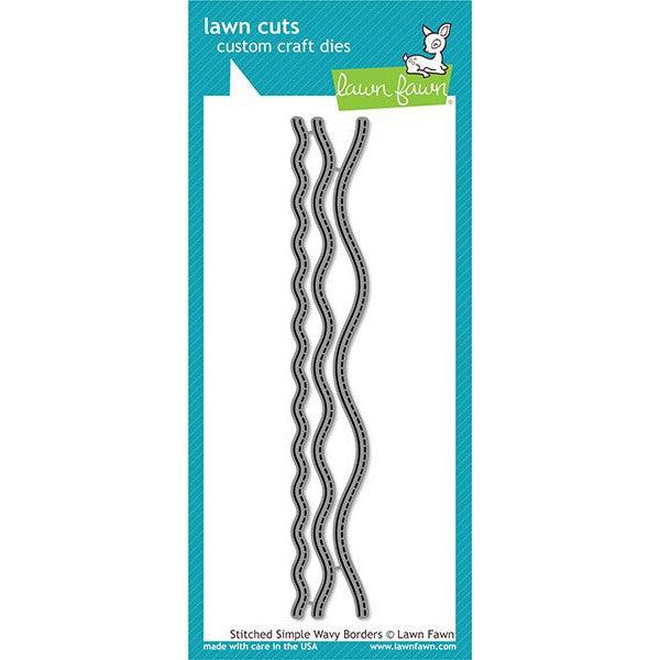 Lawn Fawn - Lawn Cuts - Stitched Simple Wavy Borders-ScrapbookPal