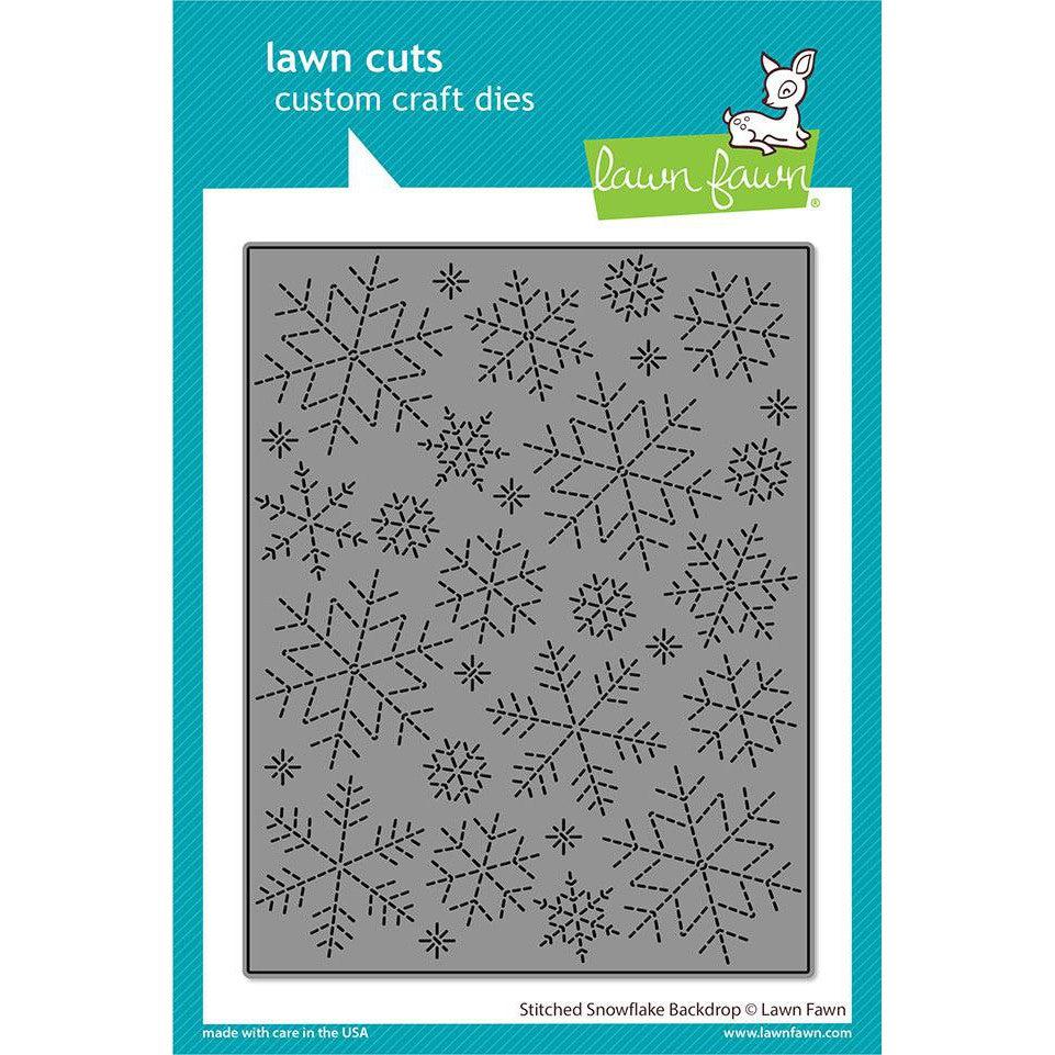 Lawn Fawn - Lawn Cuts - Stitched Snowflake Backdrop-ScrapbookPal