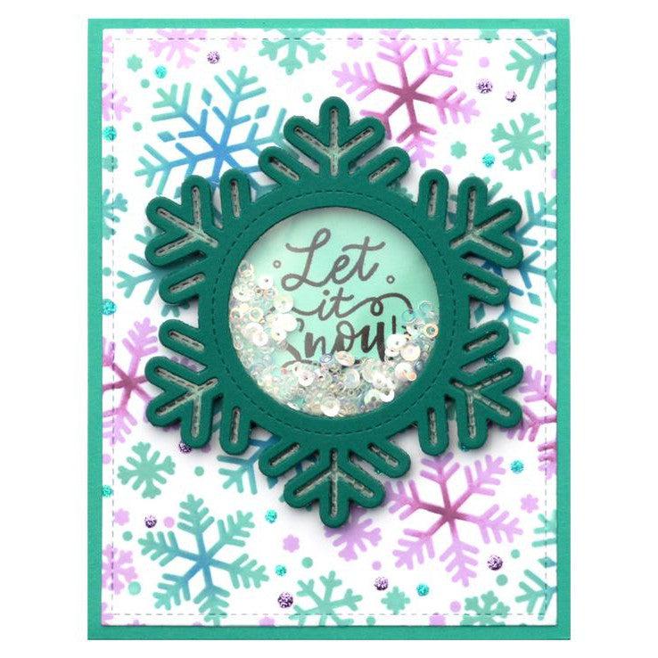 Lawn Fawn - Lawn Cuts - Stitched Snowflake Frame-ScrapbookPal