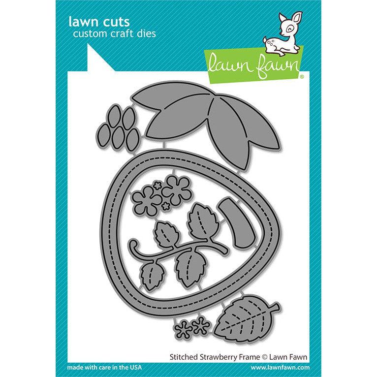 Lawn Fawn - Lawn Cuts - Stitched Strawberry Frame-ScrapbookPal