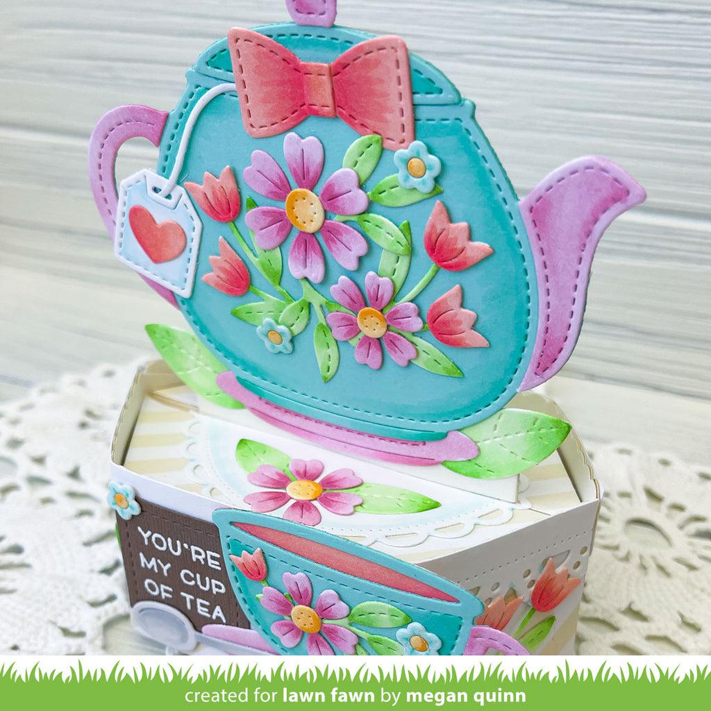 Lawn Fawn - Lawn Cuts - Stitched Teapot-ScrapbookPal