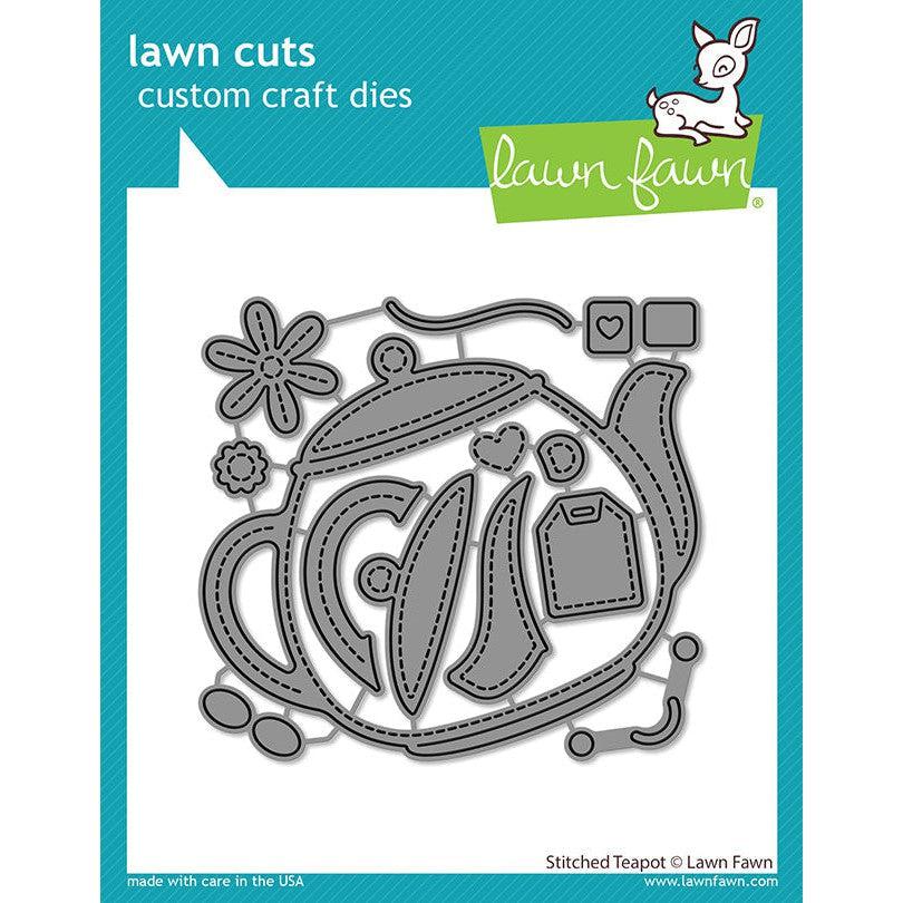 Lawn Fawn - Lawn Cuts - Stitched Teapot-ScrapbookPal