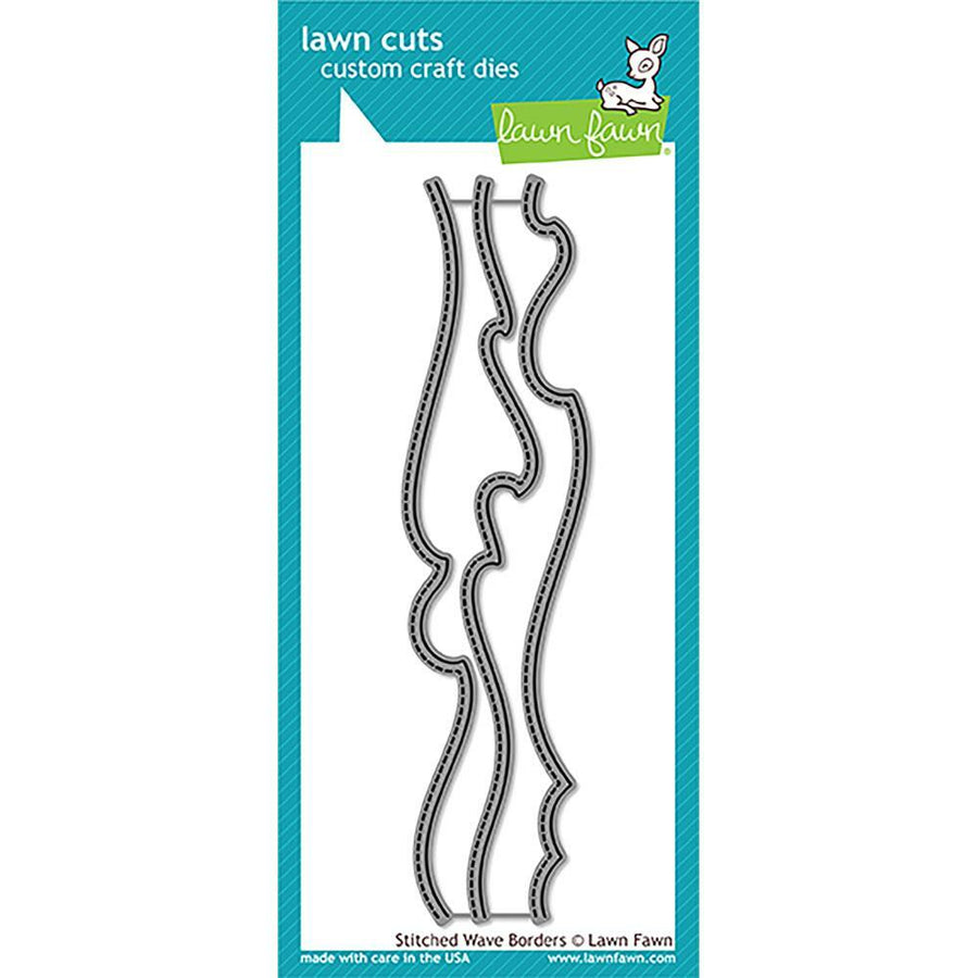 Lawn Fawn - Lawn Cuts - Stitched Wave Borders-ScrapbookPal