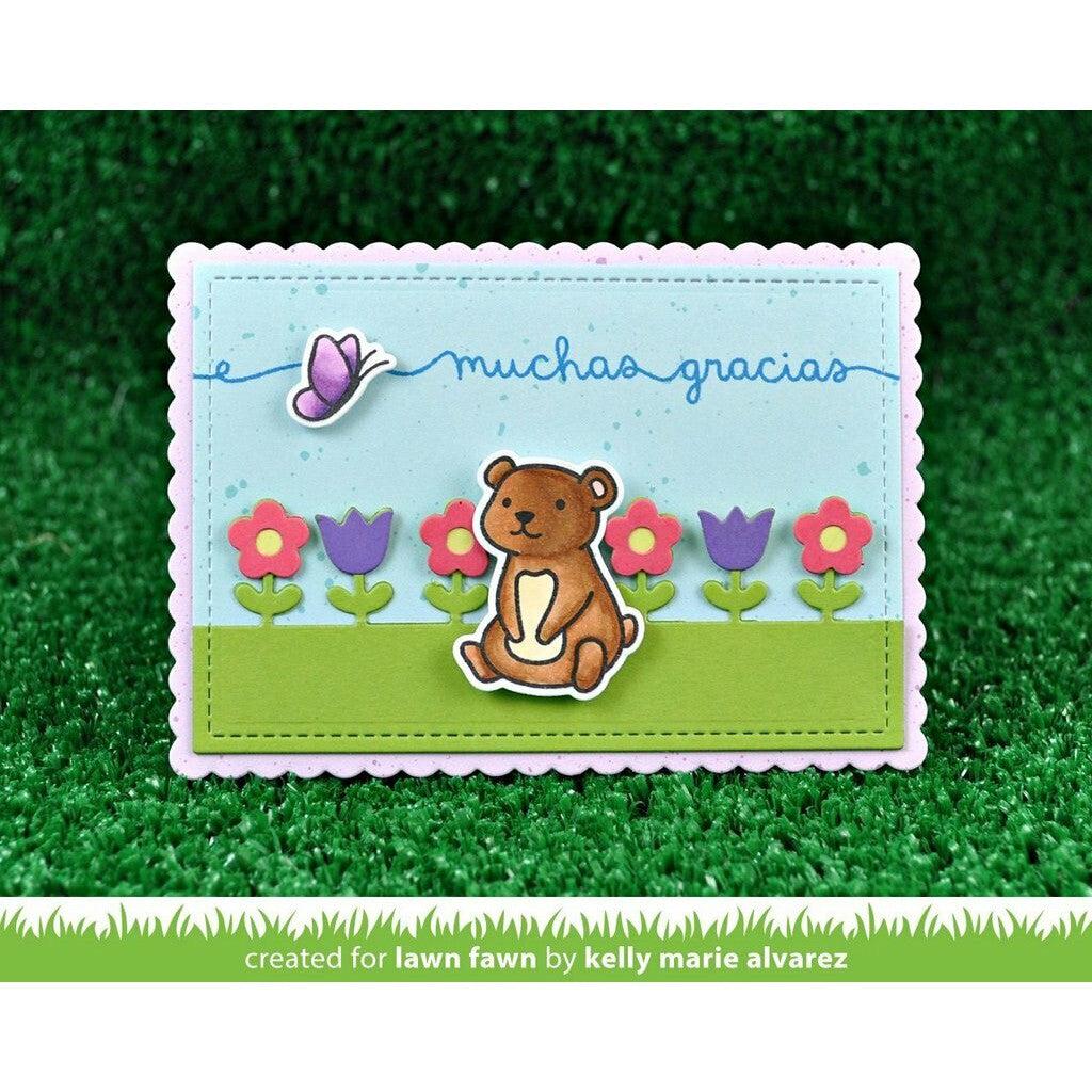 Lawn Fawn - Lawn Cuts - Straight Flower Border-ScrapbookPal