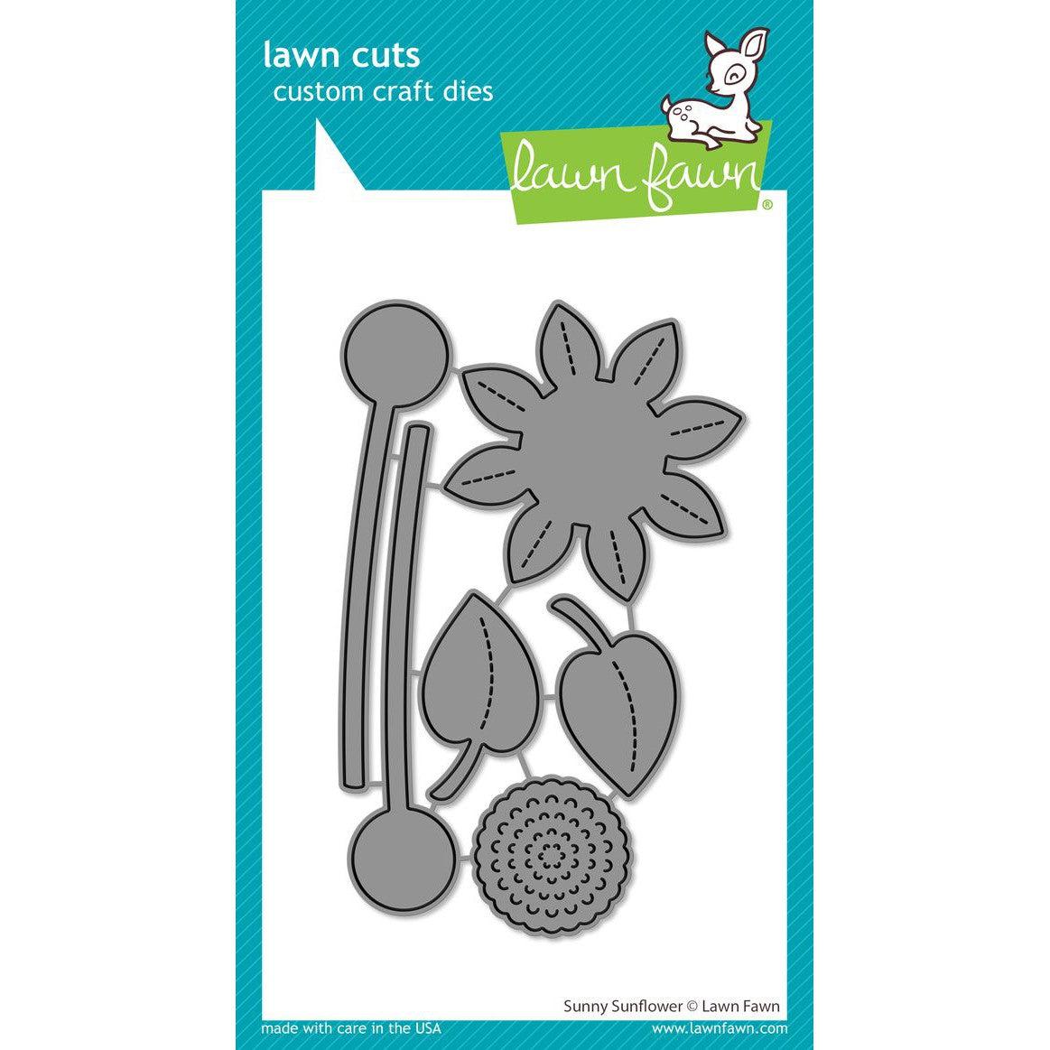 Lawn Fawn - Lawn Cuts - Sunny Sunflower-ScrapbookPal