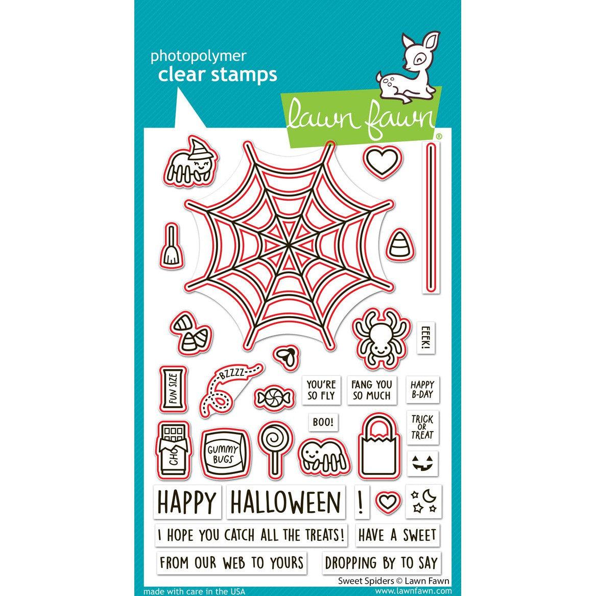 Lawn Fawn - Lawn Cuts - Sweet Spiders-ScrapbookPal