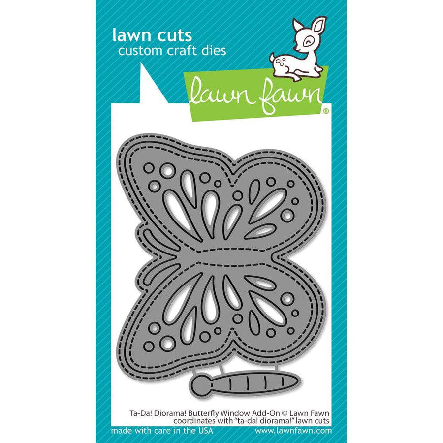 Lawn Fawn - Lawn Cuts - Ta-Da! Diorama! Butterfly Window Add-On-ScrapbookPal