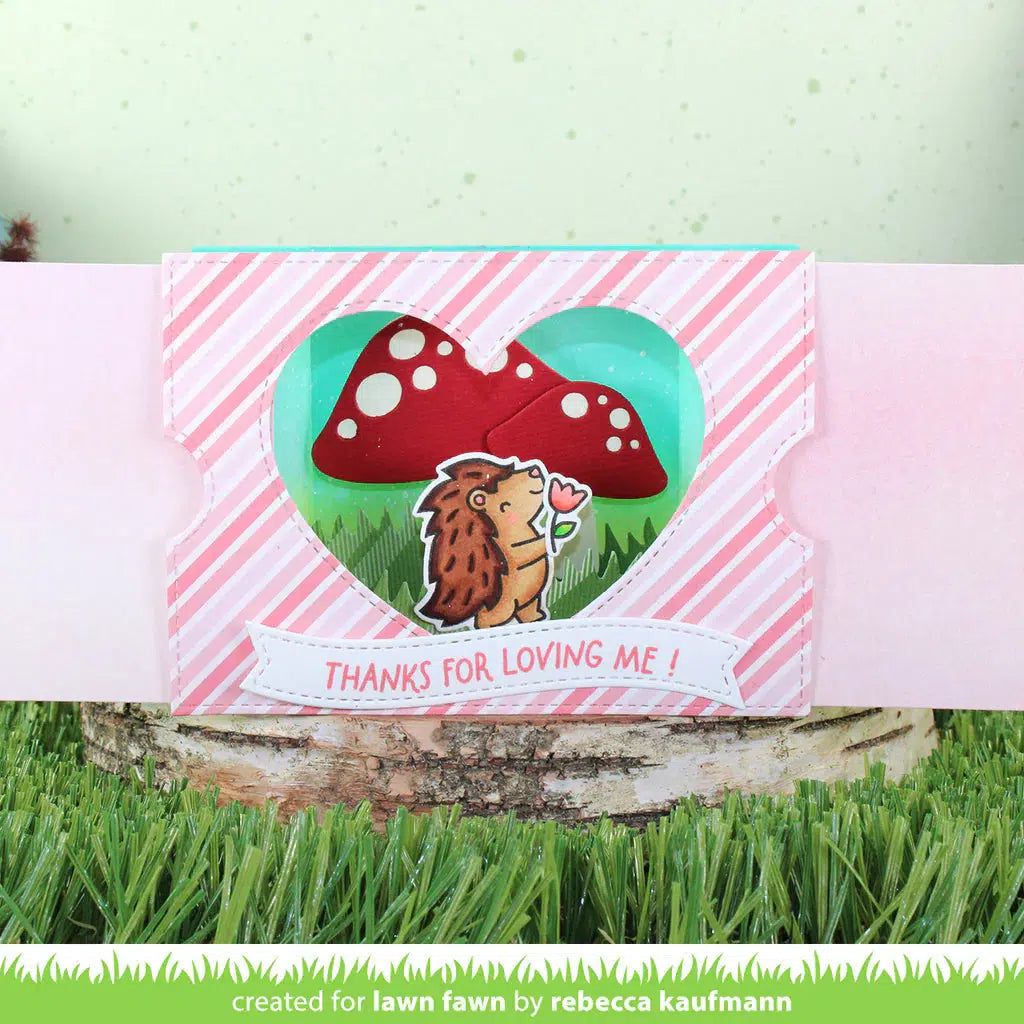 Lawn Fawn - Lawn Cuts - Ta-Da! Diorama! Heart Window Add-On-ScrapbookPal