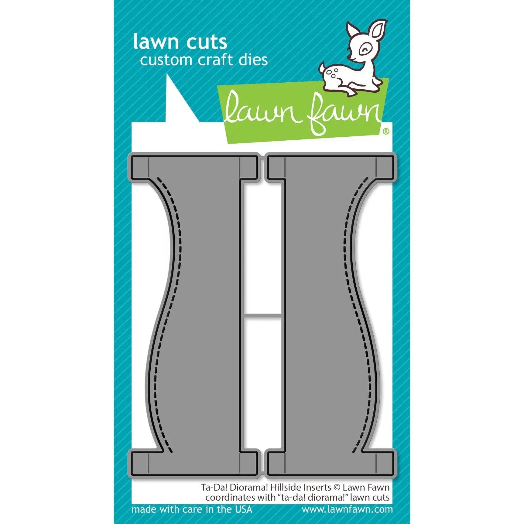 Lawn Fawn - Lawn Cuts - Ta-Da! Diorama! Hillside Inserts-ScrapbookPal