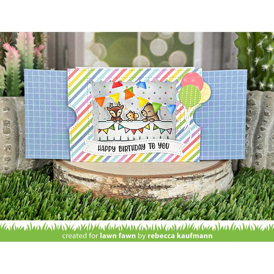 Lawn Fawn - Lawn Cuts - Ta-Da! Diorama! Scalloped Window Add-On-ScrapbookPal